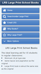 Mobile Screenshot of largeprintschoolbooks.com