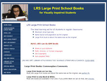 Tablet Screenshot of largeprintschoolbooks.com